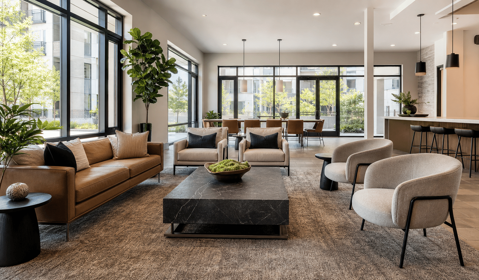 Generic contemporary residential interior